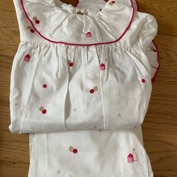 Jacadi White and Pink holiday pjs is available for purchase on au PAY  Market - Imported Goods Online Store Co.Ltd. | au PAY Market